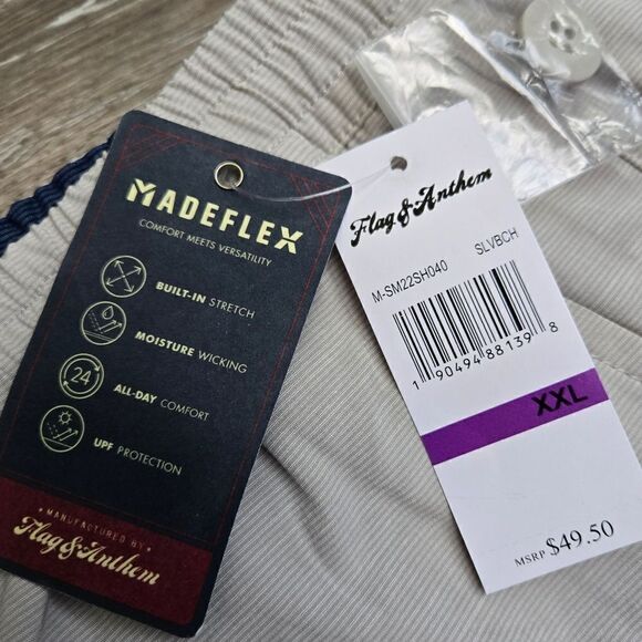 Nwt Flags & Anthem MadeFlex All Day Comfort Shorts size 2xl new - Picture 3 of 13